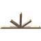 Ekena Millwork Saratoga Smooth Timber Gable Bracket, Douglas Fir, 72"W x 36"H x 3 1/2"D x 3 1/2"F, 12/12 Pitch GBW072X36X0404SAR00SDF - alternate 3